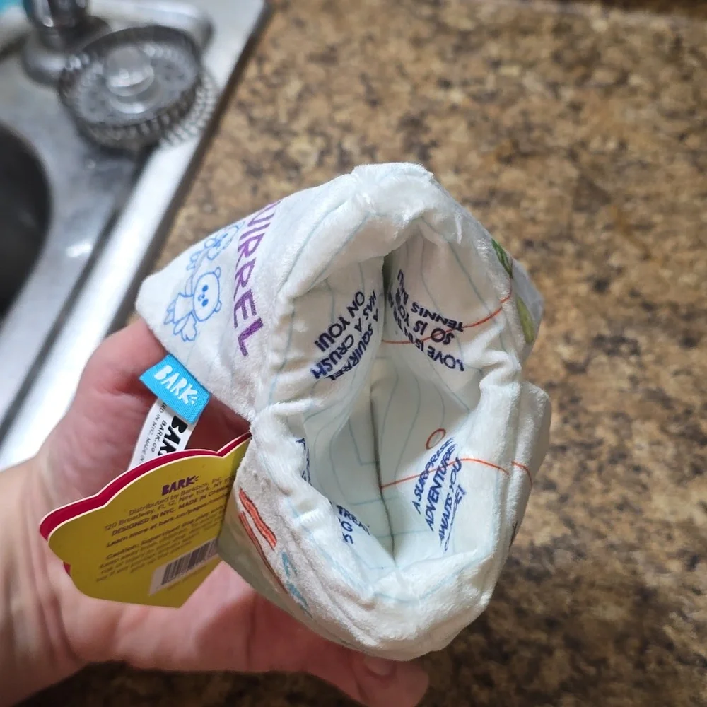 Bark Scootie Catcher Dog Toy - White and Blue NWT Size Small 0-20‎ Pounds